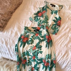 Crop top and matching skirt